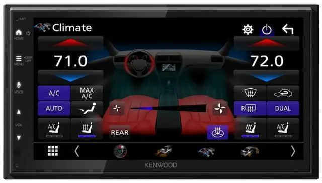Alt view image 9 of 18 - Kenwood DMX5710 6.8 inch Digital Multimedia Bluetooth Receiver with Apple CarPlay and Android Auto