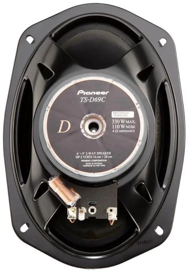 Alt view image 5 of 14 - Pioneer TS-D69C D Series 6"x9" component speaker system