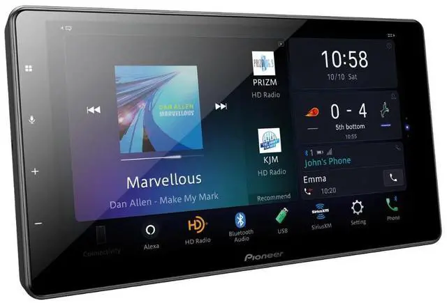 Alt view image 3 of 11 - Pioneer DMH-WC6600NEX 1-DIN  Modular Digital Media Receiver w/ 9" Display