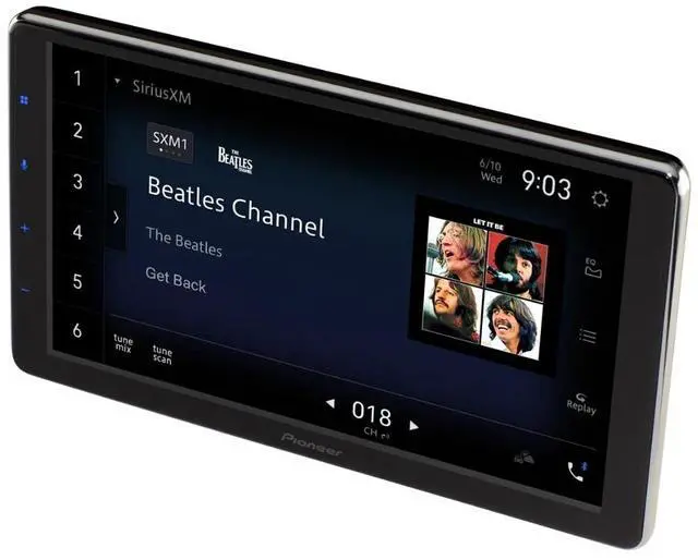 Alt view image 3 of 5 - Refurbished Pioneer DMH-WT7600NEX 1-DIN Digital Media Receiver w/ Floating 9" Display