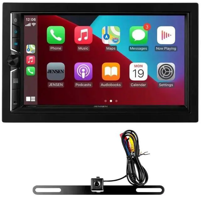 Main image of Jensen CAR723W-CAM 7" Double-DIN Digital Multimedia Receiver with Backup Camera