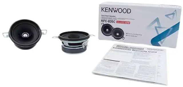 Alt view image 5 of 5 - Refurbished Kenwood KFC-835C 3.5" 2-Way Performance Series Dual Cone Speakers