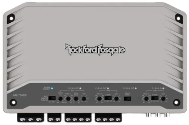 Alt view image 2 of 11 - Rockford Fosgate M2-750X5 Marine 750 Watt 5-Channel Element Ready Amplifier