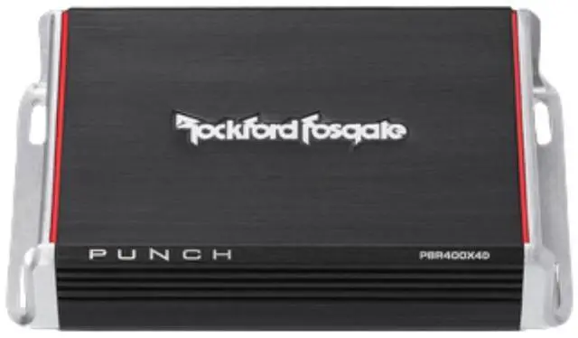Alt view image 10 of 17 - Rockford Fosgate Punch 400 Watt Full-Range 4-Channel Amplifier PBR400X4D
