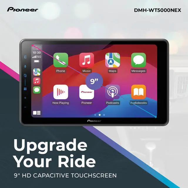 Alt view image 8 of 11 - Pioneer DMHWT5000 9 inch Digital Multimedia Receiver With Wireless Android Auto and Apple CarPlay