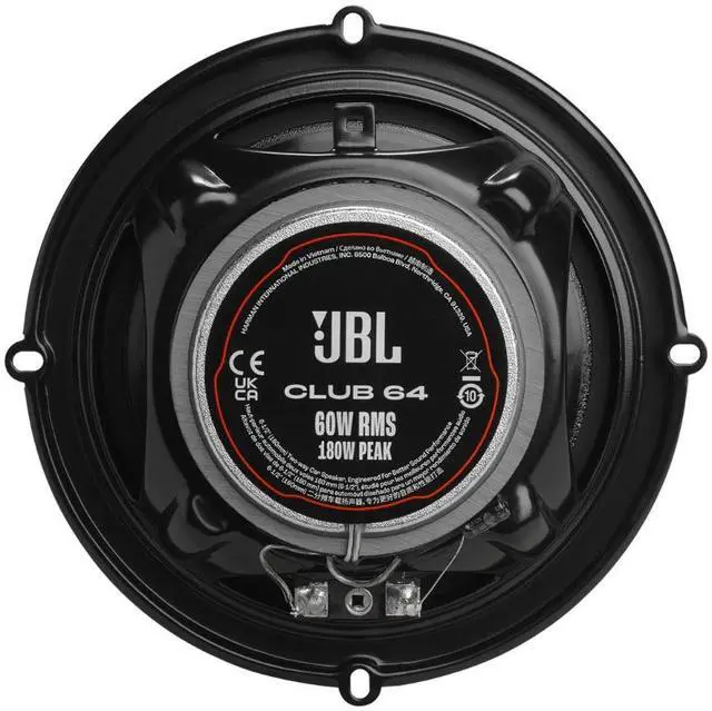 Alt view image 4 of 5 - JBL Club Series JBLSPKCB64 6.5" & JBLSPKCB864F 6"x8" 2-Way Car Speakers