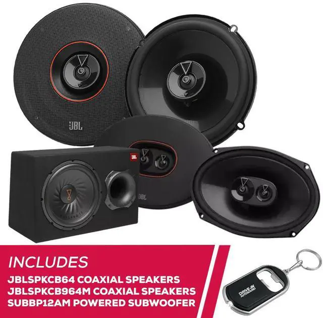 Main image of JBL BLSPKCB64 6.5" Speakers, JBLSPKCB964M 6x9" Speakers w/ SUBBP12AM Powered Sub