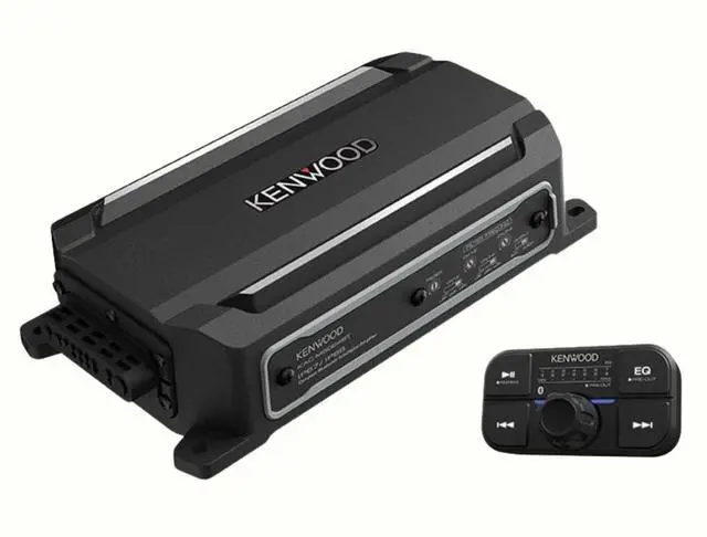 Alt view image 2 of 5 - Refurbished Kenwood KAC-M5024BT 50W Compact Bluetooth 4-Channel Powersports/Marine Amplifier