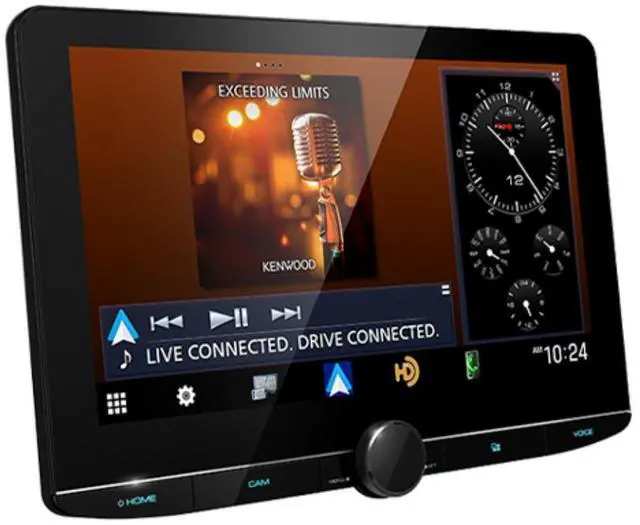 Alt view image 2 of 10 - Kenwood DMX1058XR 10.1" Multimedia Receiver w/ Wireless CarPlay & Android Auto