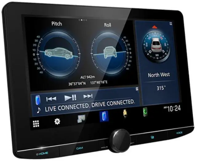 Alt view image 3 of 10 - Kenwood DMX1058XR 10.1" Multimedia Receiver w/ Wireless CarPlay & Android Auto