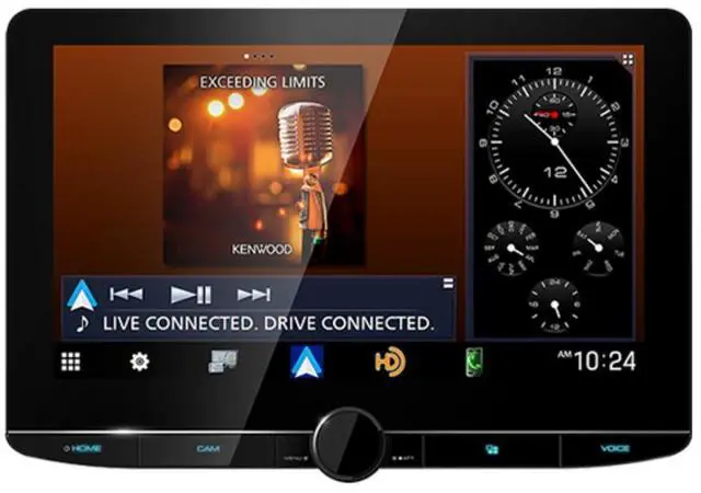 Alt view image 5 of 10 - Kenwood DMX1058XR 10.1" Multimedia Receiver w/ Wireless CarPlay & Android Auto