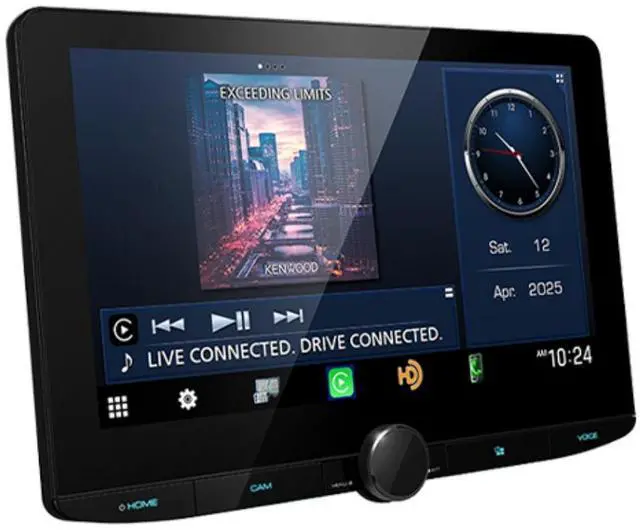 Alt view image 3 of 8 - Kenwood DMX1038S 10.1" Multimedia Receiver w/ Wireless CarPlay & Android Auto