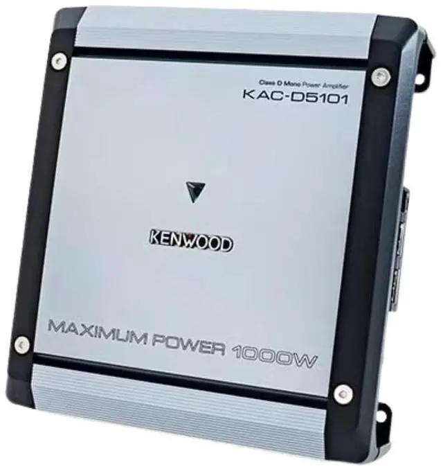Alt view image 3 of 5 - Kenwood KAC-D5101 Class D Digital Mono Power Car Amplifier 1000 Watts Max