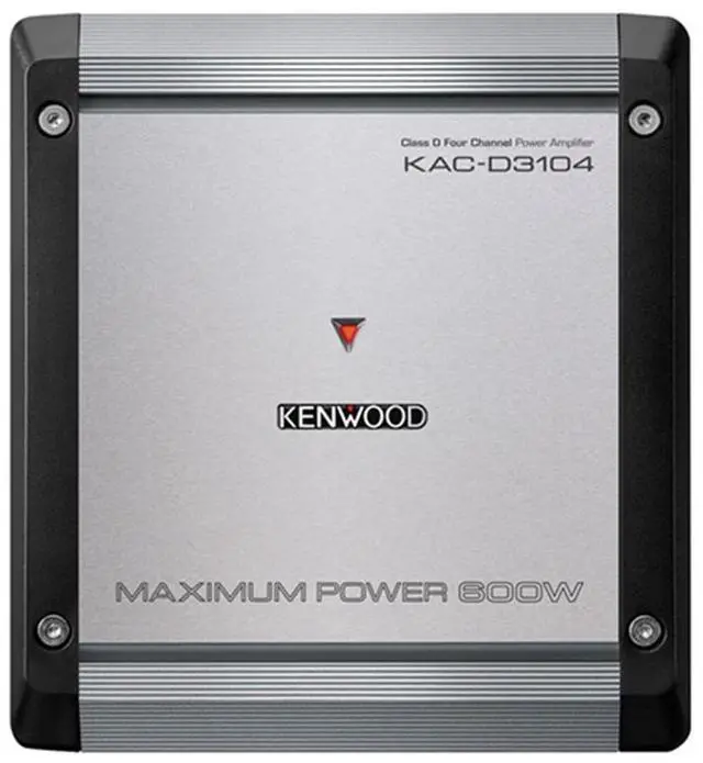 Main image of Kenwood KAC-D3104 Class D power Amplifier 600 Watts 4 Channel bass boost