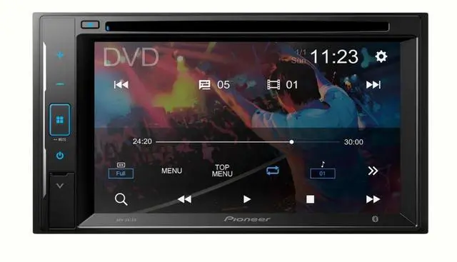 Main image of Pioneer AVH-241EX 6.2" Resistive Glass Touchscreen Bluetooth DVD Receiver