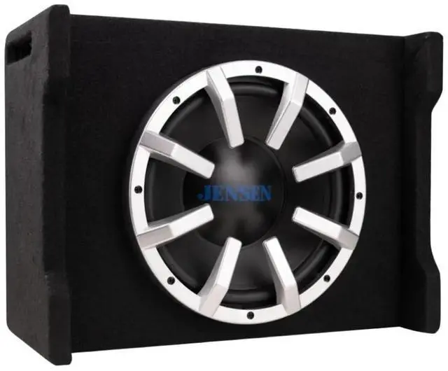 Alt view image 2 of 5 - Jensen JW10A 10" 100 Watts RMS Subwoofer with Vented Enclosure and Built-In Amp