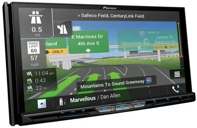 Alt view image 5 of 5 - Pioneer AVIC-W8600NEX 6.94" Navigation Receiver with NB-BC011 Front/Rear Camera