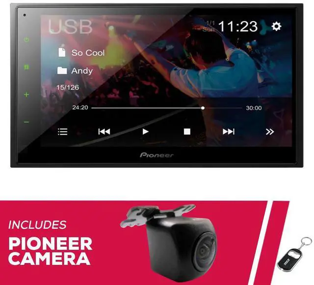 Main image of Pioneer DMH-342EX 6.8" Multimedia Receiver w/ NB-BC011 Front/Rear View Camera