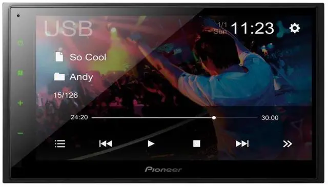Alt view image 2 of 5 - Pioneer DMH-342EX 6.8" Multimedia Receiver w/ NB-BC011 Front/Rear View Camera