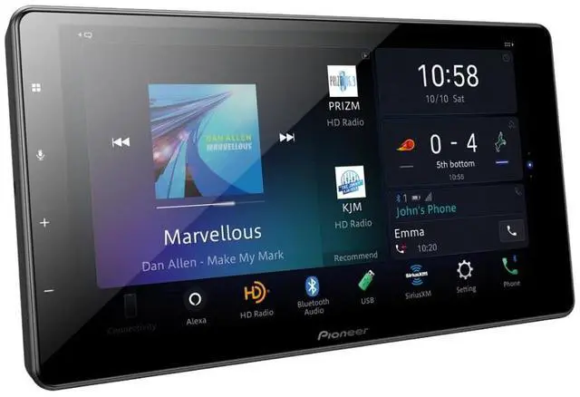 Alt view image 5 of 5 - Pioneer DMH-WC6600NEX 9" Multimedia Receiver w/ NB-BC011 Front/Rear View Camera