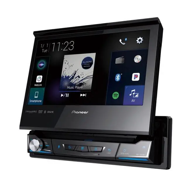 Alt view image 5 of 5 - Pioneer AVH-3500NEX 6.94" 1-DIN DVD Receiver w/ NB-BC011 Front/Rear View Camera