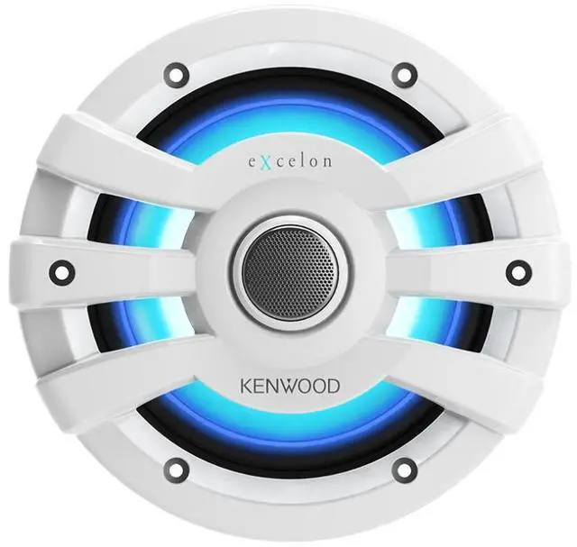 Alt view image 3 of 3 - Kenwood eXcelon XM65WL 6.5" 75W RMS 4 Ohm IPX6 2-Way Coaxial Speakers (White)