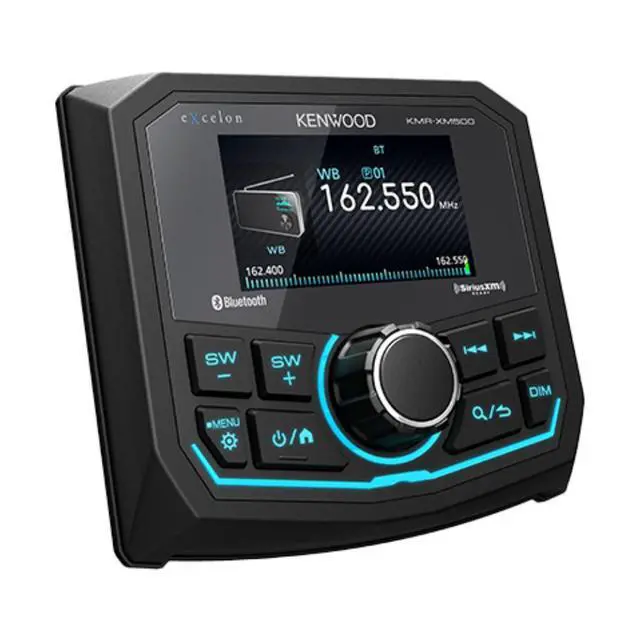 Alt view image 2 of 5 - Kenwood eXcelon KMR-XM500 Receiver w/ Amp, Coaxial Tower and Coaxial Speakers