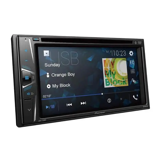 Alt view image 2 of 4 - Pioneer AVH-120BT 2-DIN 6.2" Touchscreen Multimedia DVD Receiver w/ Bluetooth
