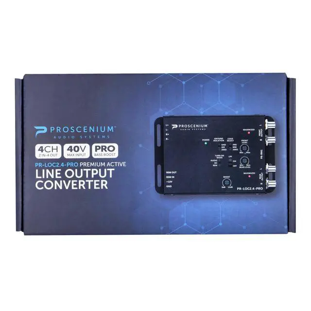 Alt view image 3 of 5 - Proscenium PR-LOC2.4-PRO 2 In/4 Out Active Line Output Converter with Bass Boost and 40V Input