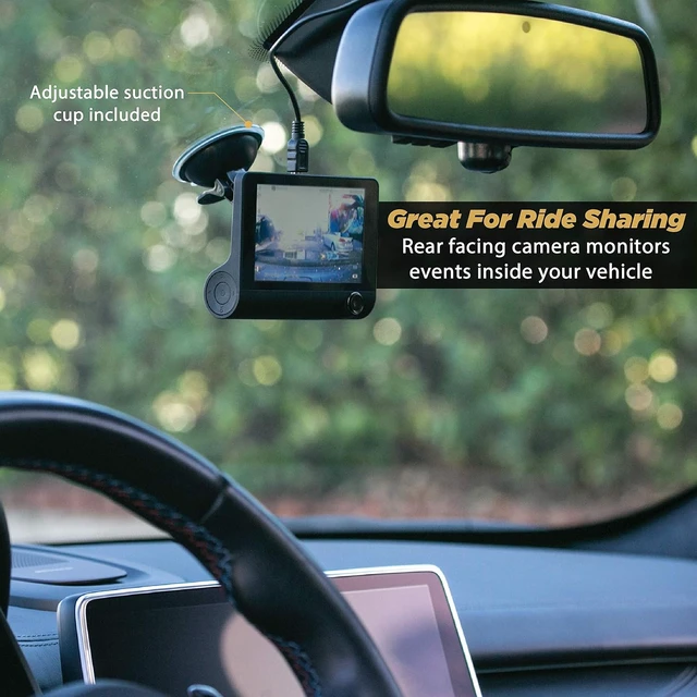 Alt view image 4 of 5 - Scosche DDVR2XFHD-SP1 1080P Full HD Camera Front & Rear Dash Cams 4" Screen