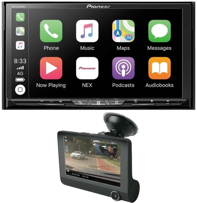Main image of Pioneer AVH-W4500NEX 7" CD/DVD Car Receiver + FREE Scosche Dual Front/Rear HD Dash Cam Bundle