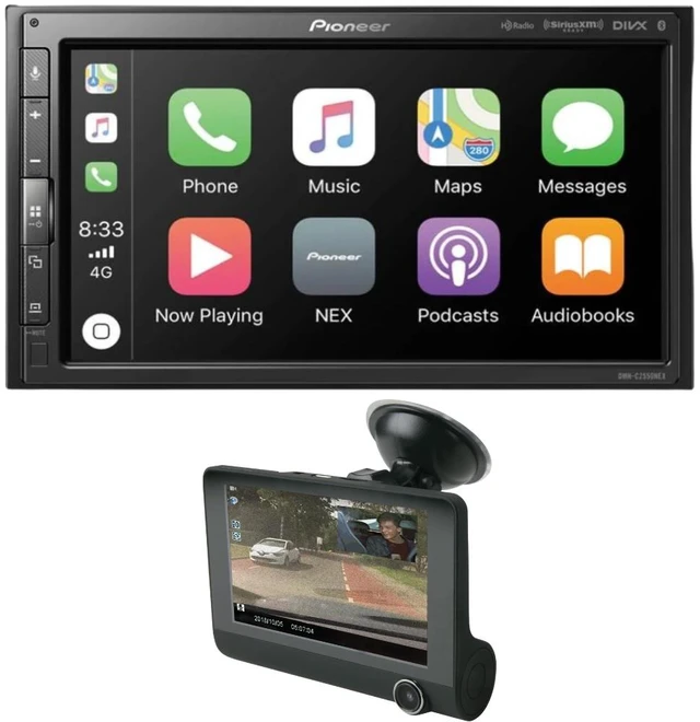 Main image of Pioneer DMH-C2550NEX 6.8" modular Car Receiver + FREE Scosche Dual Front/Rear HD Dash Cam Bundle