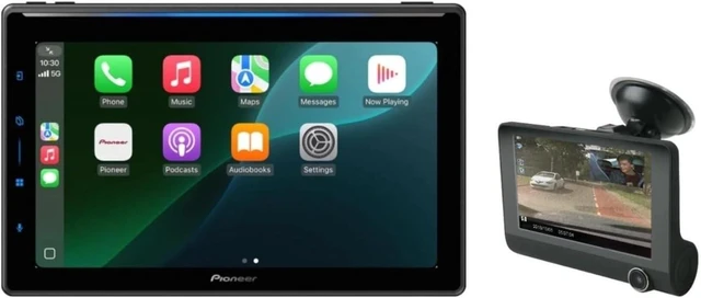 Main image of Pioneer DMH-WT8000NEX 10.1" floating Car Receiver + FREE Scosche Dual Front/Rear HD Dash Cam Bundle
