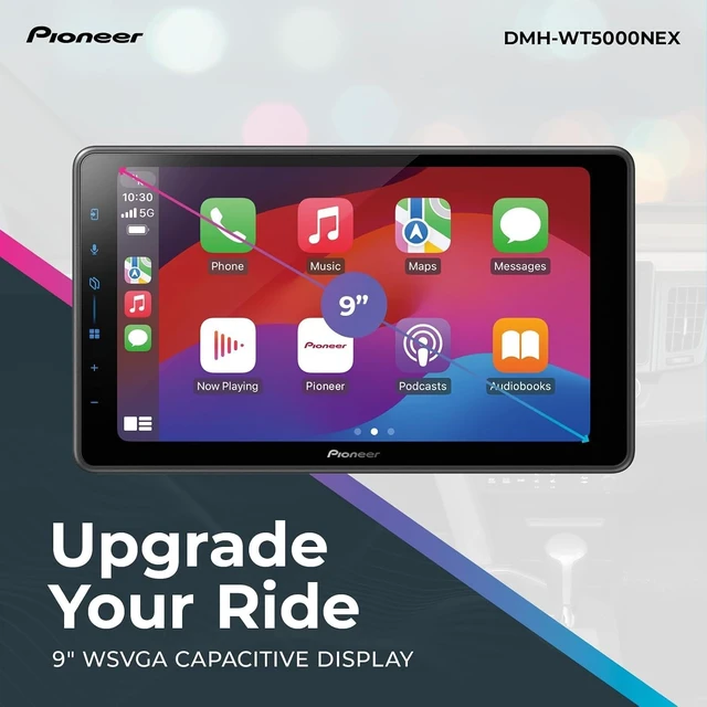 Alt view image 3 of 5 - Pioneer DMH-WT5000NEX 9" floating screen Car Receiver + FREE Scosche Dual Front/Rear HD Dash Cam Bundle
