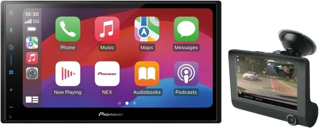Main image of Pioneer DMH-W3050NEX 6.8" wireless CarPlay/Android Auto Car Receiver + FREE Scosche Dual Front/Rear HD Dash Cam Bundle