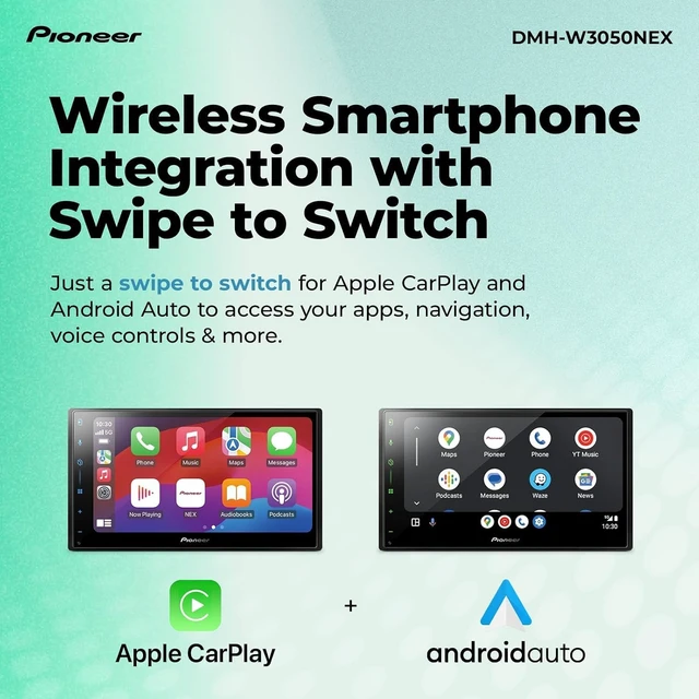 Alt view image 4 of 5 - Pioneer DMH-W3050NEX 6.8" wireless CarPlay/Android Auto Car Receiver + FREE Scosche Dual Front/Rear HD Dash Cam Bundle