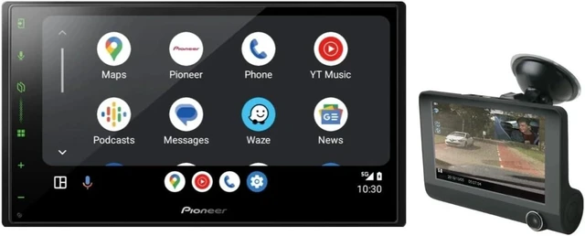 Main image of Pioneer DMH-2000NEX 6.8" CarPlay/Android Auto Car Receiver + FREE Scosche Dual Front/Rear HD Dash Cam Bundle