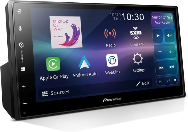 Alt view image 2 of 5 - Pioneer DMH-W3000NEX 6.8" wireless CarPlay/Android Auto Car Receiver + FREE Scosche Dual Front/Rear HD Dash Cam Bundle