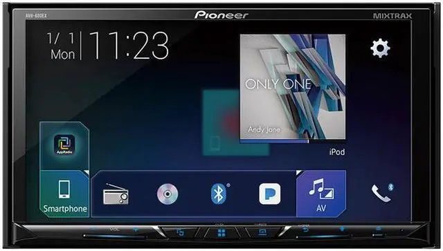 Main image of Pioneer AVH-600EX Multimedia DVD Receiver with 7" WVGA Display, Built-in Bluetooth, SiriusXM-Ready and AppRadio Mode