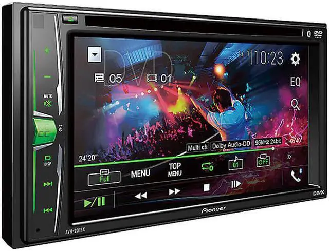 Alt view image 3 of 12 - Pioneer AVH-200EX Multimedia DVD Receiver with 6.2" WVGA Display, and Built-in Bluetooth