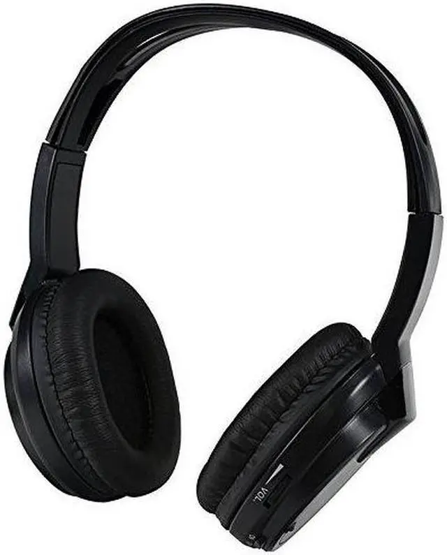 Alt view image 3 of 7 - Audiovox Wireless Headphones Single channel IR Faux leather ear piece 2-AAA included