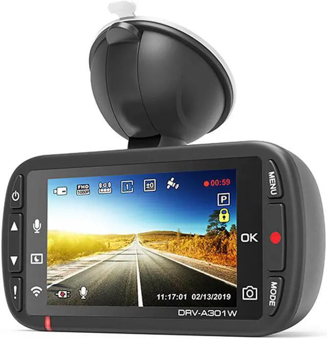 Alt view image 3 of 17 - Kenwood DRV-A301W High Resolution Dashboard Camera
