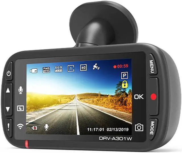 Alt view image 4 of 17 - Kenwood DRV-A301W High Resolution Dashboard Camera