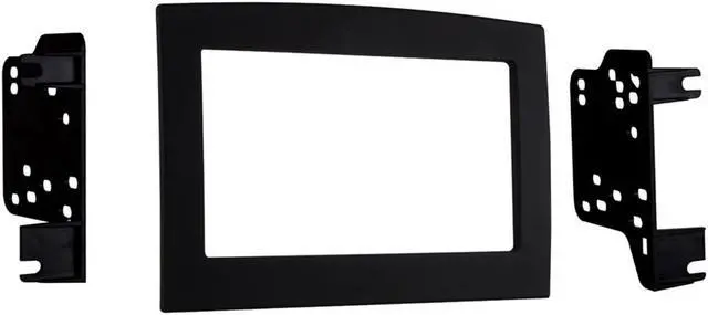 Alt view image 9 of 17 - Metra 95-6528B Black Double DIN Dash Kit for Select Dodge Ram 1500/2500/3500
