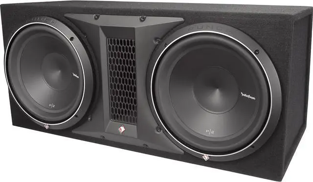 Main image of Rockford Fosgate P2-2X12 12" 1600 Watt Dual Loaded Subwoofer Sub Enclosure