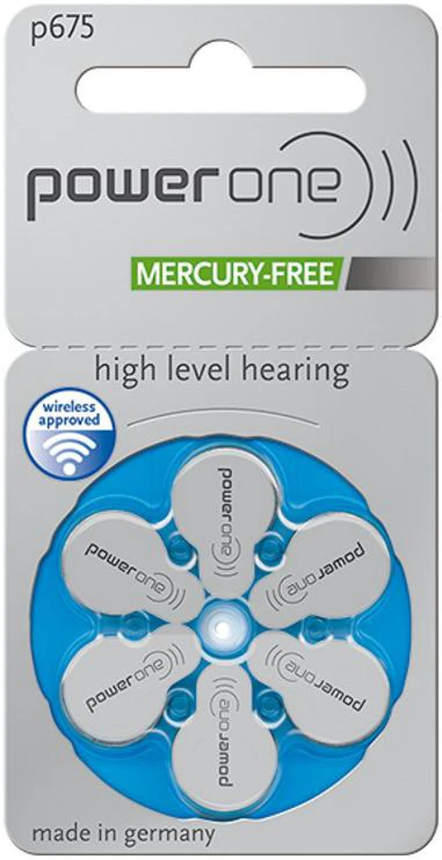 Main image of PowerOne Size 675 Hearing Aid Batteries (60 Batteries)
