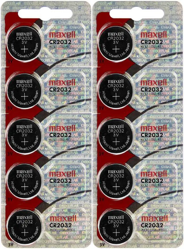 Alt view image 2 of 2 - 10pc Maxell 3V Lithium Coin Cell Batttery CR2032 Replaces DL2032 FAST USA SHIP