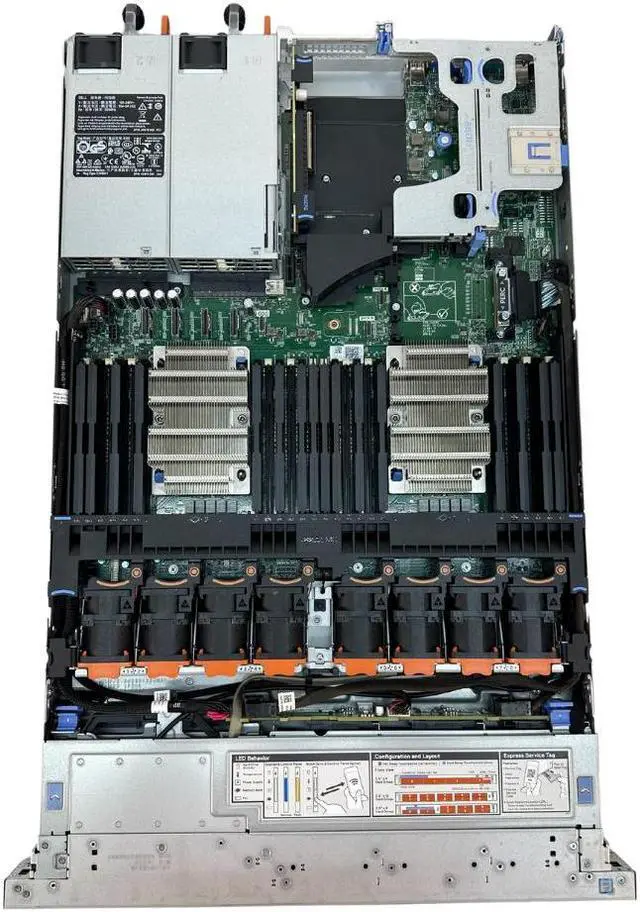 Alt view image 3 of 3 - Dell EMC PowerEdge R640 8 Bay SFF 1U Server, 2x Intel Xeon Gold 6262 1.9GHz 24C, 192GB DDR4 RDIMM, HBA330, 8x 900GB 10K SAS Drive, X520/i350 NDC, Rail Kit Included, 8x5xNBD 1YR Warranty