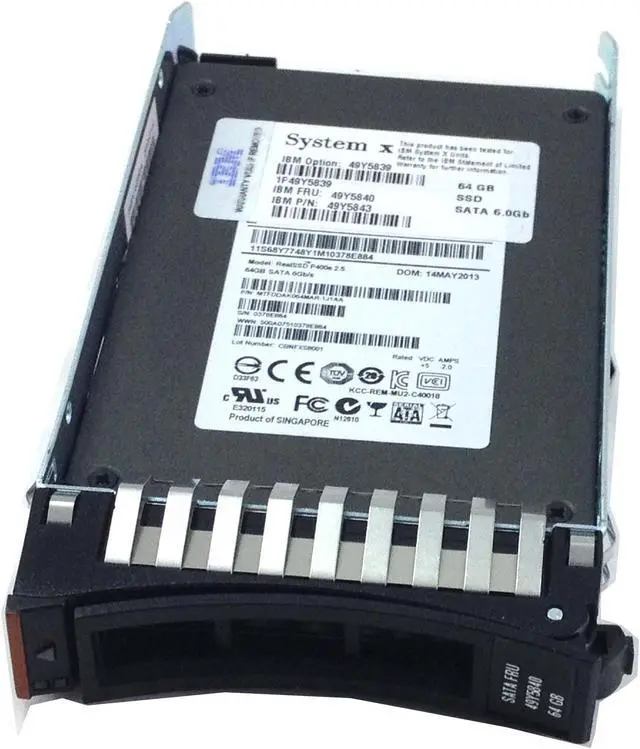 Main image of IBM Enterprise 64GB SATA 6.0GB 2.5'' Solid State Drive SSD