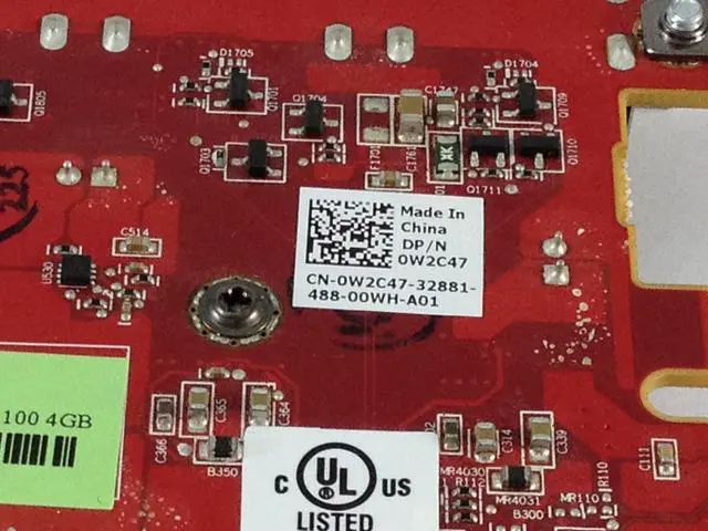 Alt view image 2 of 2 - Dell AMD FirePro W5100 4GB Quard Port Graphics Card